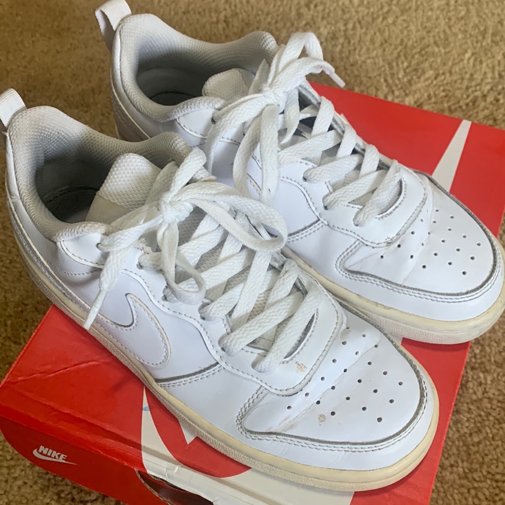 Nike court shoes, white